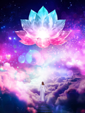 The Seven Higher Heavens: Stairway to Hieros Gamos Digital Artwork